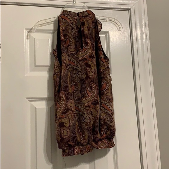 Rust sleeveless blouse - Picture 2 of 2